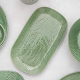 Maxwell & Williams Panama Oblong Leaf Platter in Kiwi Green