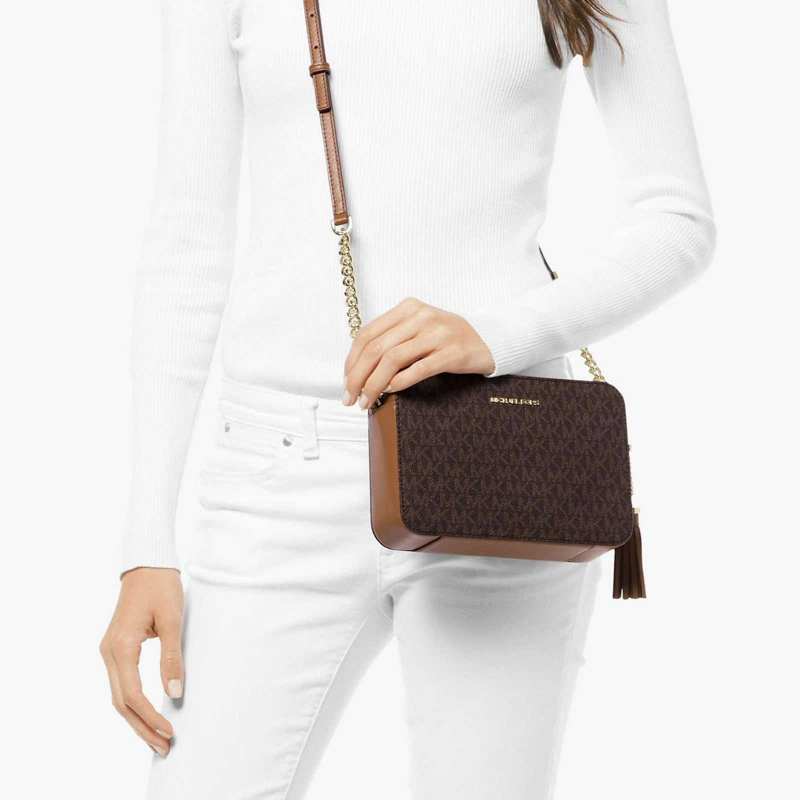 Michael Kors Crossbodies Medium Camera Bag in Brown