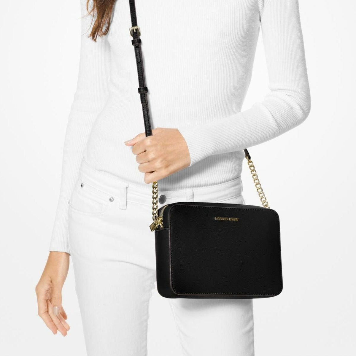 Jet set travel large saffiano leather crossbody online