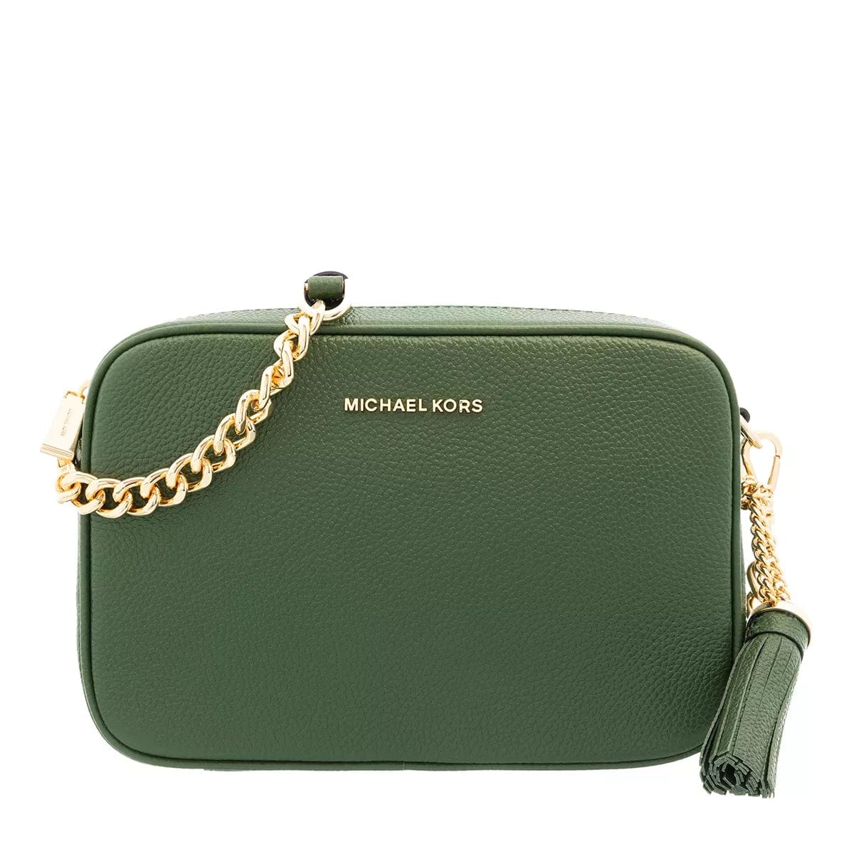 Michael Kors Jet Set Medium Camera Bag in Amazon Green