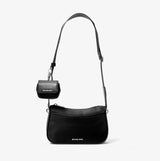 Michael Kors Jet Set Medium Nylon Gabardine Crossbody Bag Black