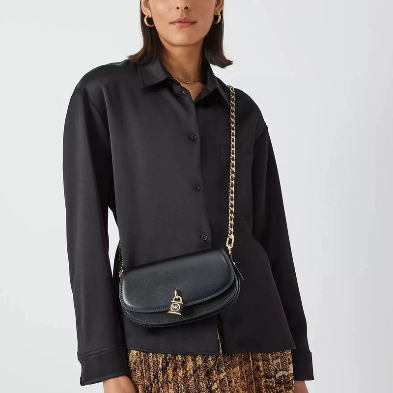 Michael Kors Mila Small Leather Crossbody Bag