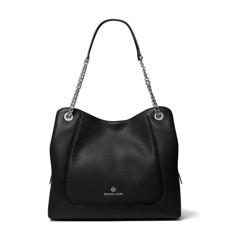 Michael Kors Piper LG Chain Tote Bag In Black