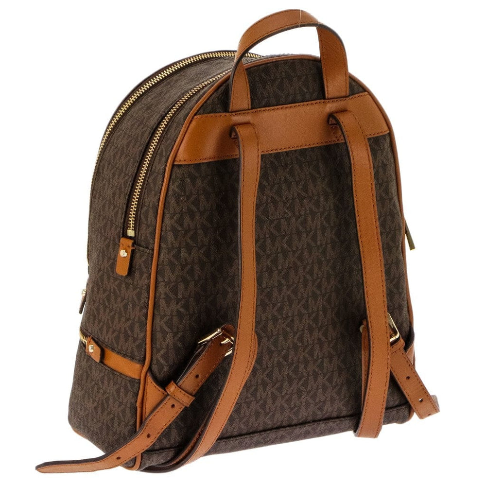 Michael kors rhea medium backpack brown best sale