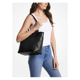 Michael Kors Winston Medium Top Zip Pocket Tote Bag Black