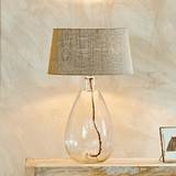 Nkuku Baba Clear Glass Lamp - Large Tall