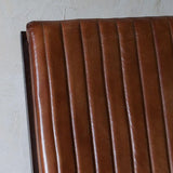 Nkuku Narwana Ribbed Leather Lounger