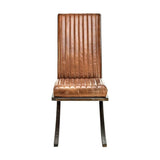 Nkuku Narwana Ribbed Leather Lounger