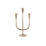 Nkuku Mbata Brass Candelabra Antique Brass