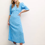 Nobody's Child Ditsy Blue Luna Midi Dress