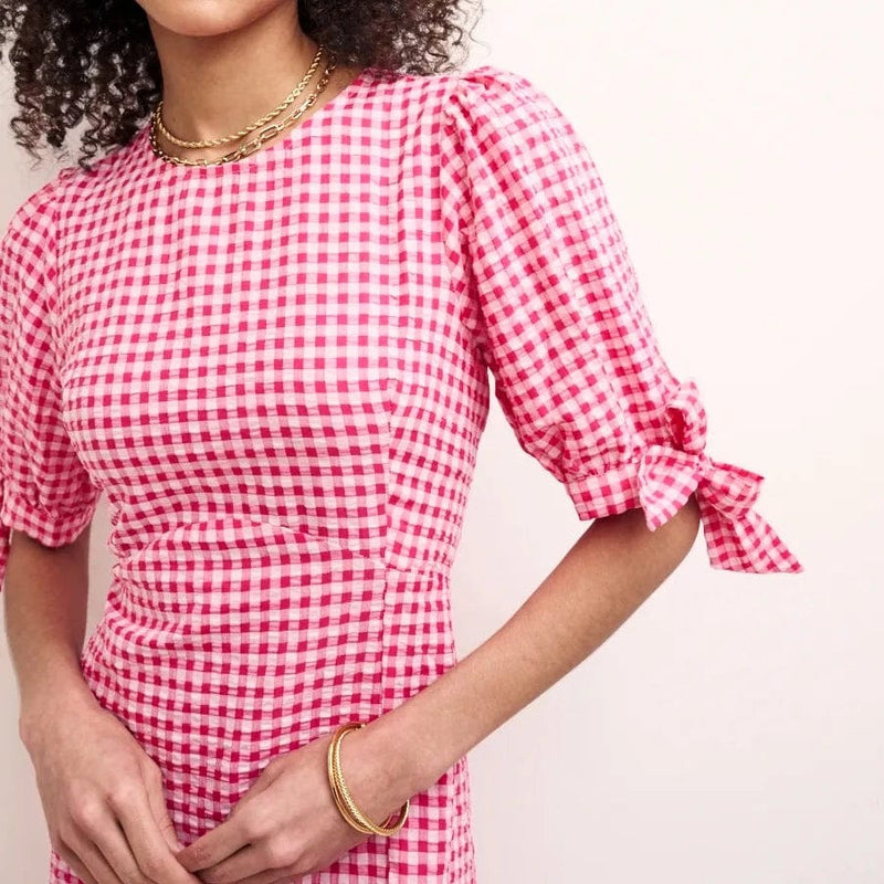 Nobody's Child Fearne Cotton Pink Gingham Esme Midi Dress – Elys