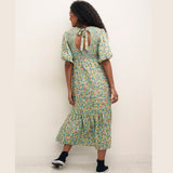 Nobody's Child Green Floral Kelsie Midi Dress