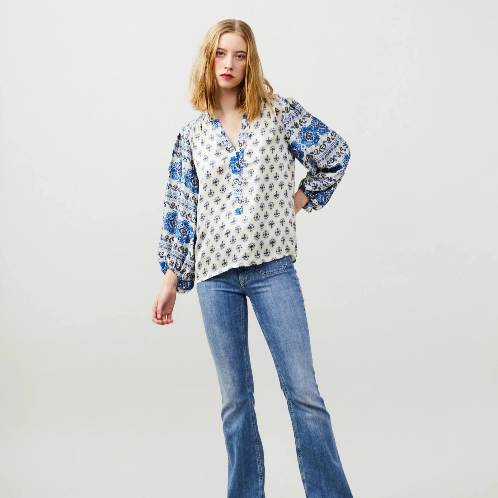 Odd Molly Hayden Blouse Light Porcelain