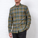 Oliver Spencer Brook Shirt Warland Green Multi