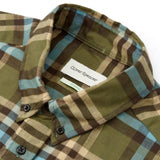 Oliver Spencer Brook Shirt Warland Green Multi