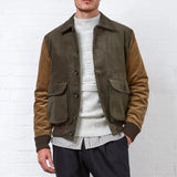 Oliver Spencer Linfield Bomber Jacket Deakin Cord Multi