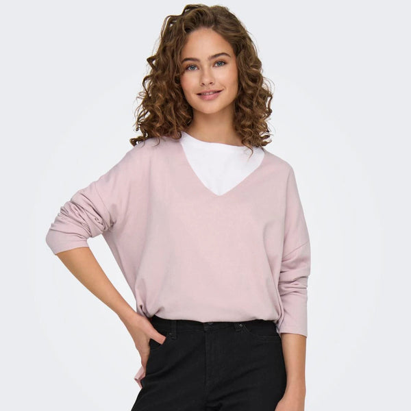 ONLAMALIO Knitted pullover In Rose Smoke