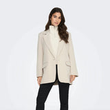 Only Long Basic Blazer In Pumice Stone