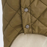 ONLY Long Quilted Coat in Green