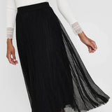 ONLY Mesh Midi Skirt in Black