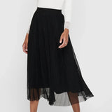 ONLY Mesh Midi Skirt in Black