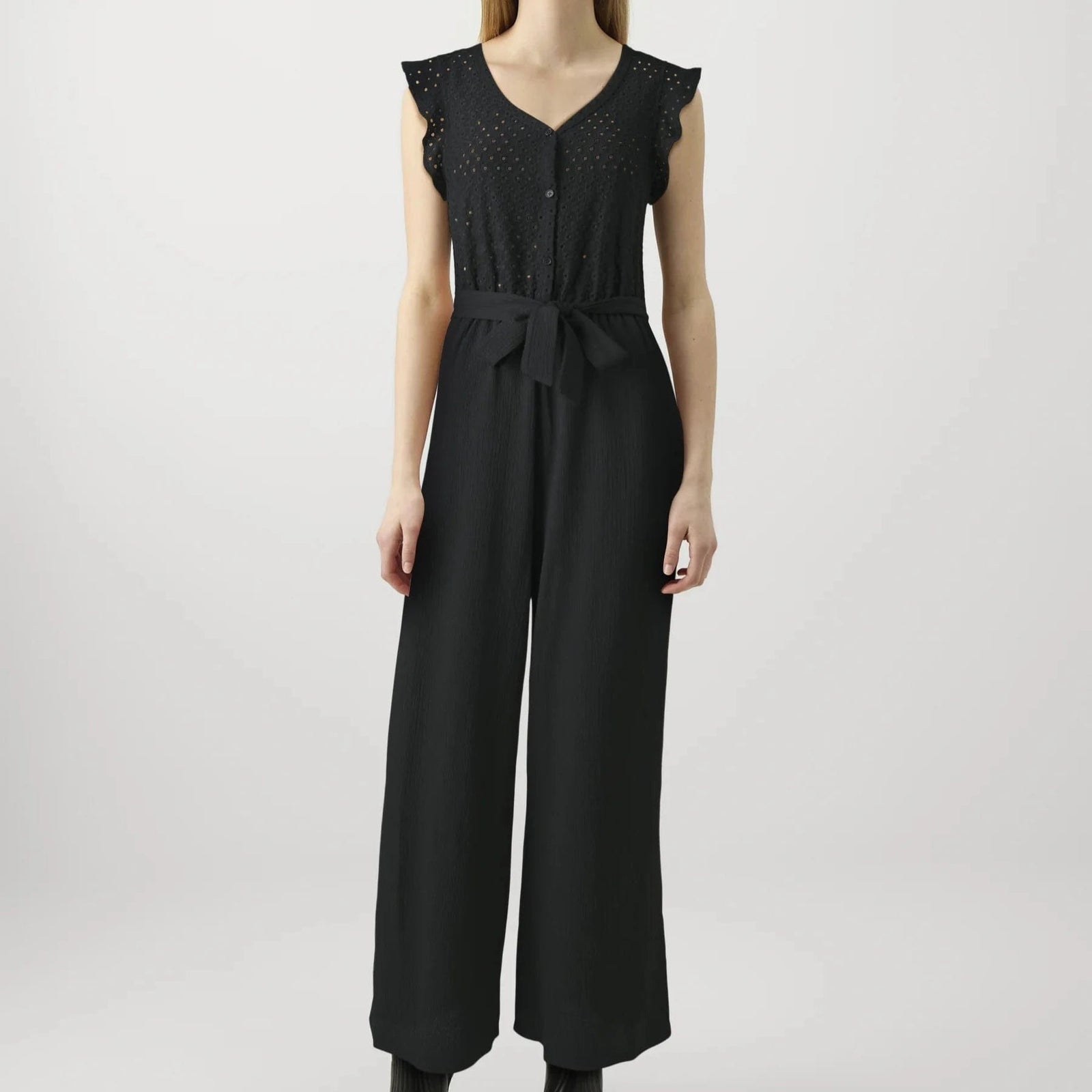 ONLY ONLELISA Short Sleeve Jumpsuit In Black