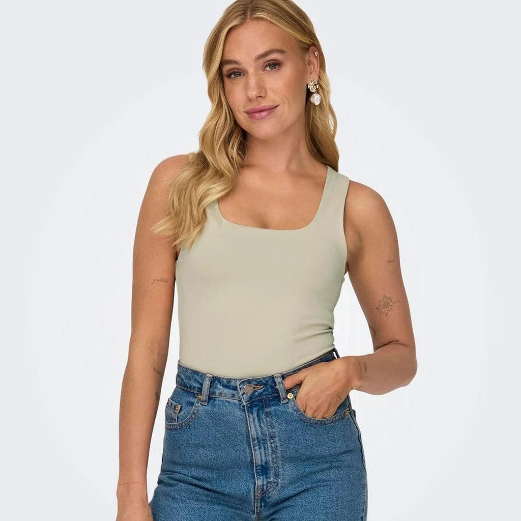 Peach melba knotted cropped cami