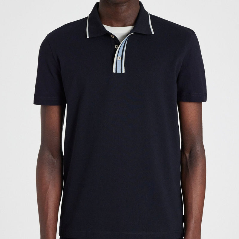 Paul Smith Contrast Placket Zebra Polo Navy – Elys Wimbledon