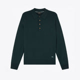 Paul Smith Knitted Polo Sweater - Very Dark Green