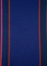 Paul Smith Men's 'Artist Stripe' Trim Scarf Blue