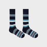 Paul Smith Stripe Socks Three Pack In Blue