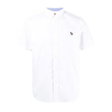 Paul Smith Tailored Zebra Badge Cotton Zebra Shirt White