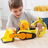 PAW Patrol Rubble and Crew Rubble's Bark Yard Deluxe Bulldozer Truck Set