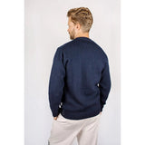 Peregrine Makers Stitch Crew Neck Knit in Navy