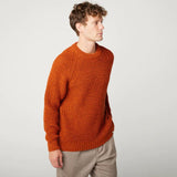 Peregrine Waffle Crew Knit Orange