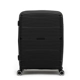 Qubed Data 64cm 4-Wheel Expandable Suitcase In Black