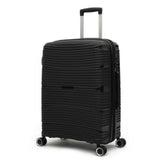 Qubed Data 64cm 4-Wheel Expandable Suitcase In Black