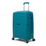 Qubed Data 64cm 4-Wheel Expandable Suitcase In Teal