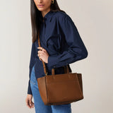 Radley Oak Street Ziptop Grab Dark in Saddle