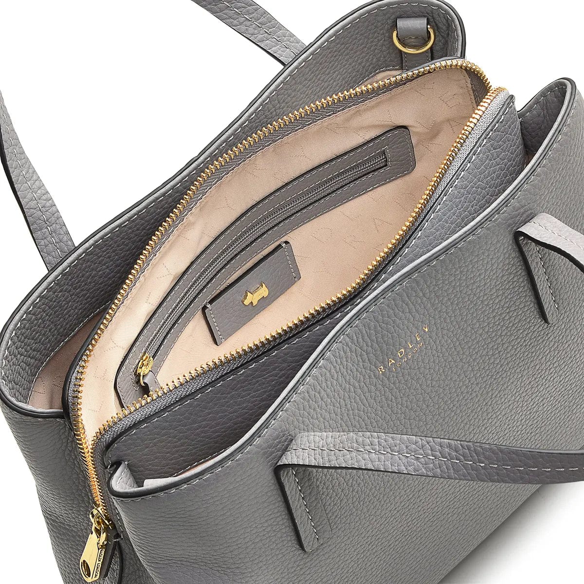 Radley London Dukes Place Medium Zip-Top Grab in Cloud Burst Grey