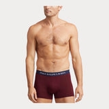 Polo Ralph Lauren Classic Stretch-Cotton Trunk 3-Pack in Hrvd Wine/Navy/Hnt Gr