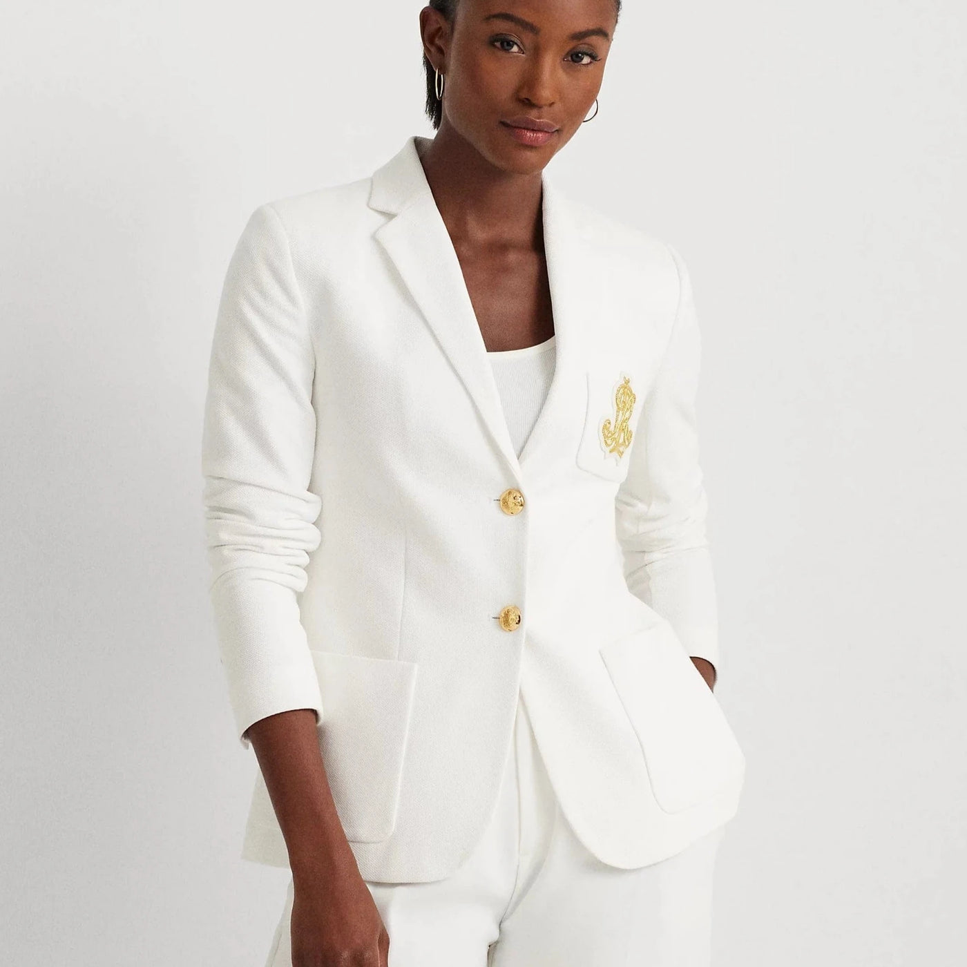 Ralph lauren cream blazer online