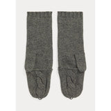 Lauren Ralph Lauren Convertible Cable-Knit Mittens in Grey