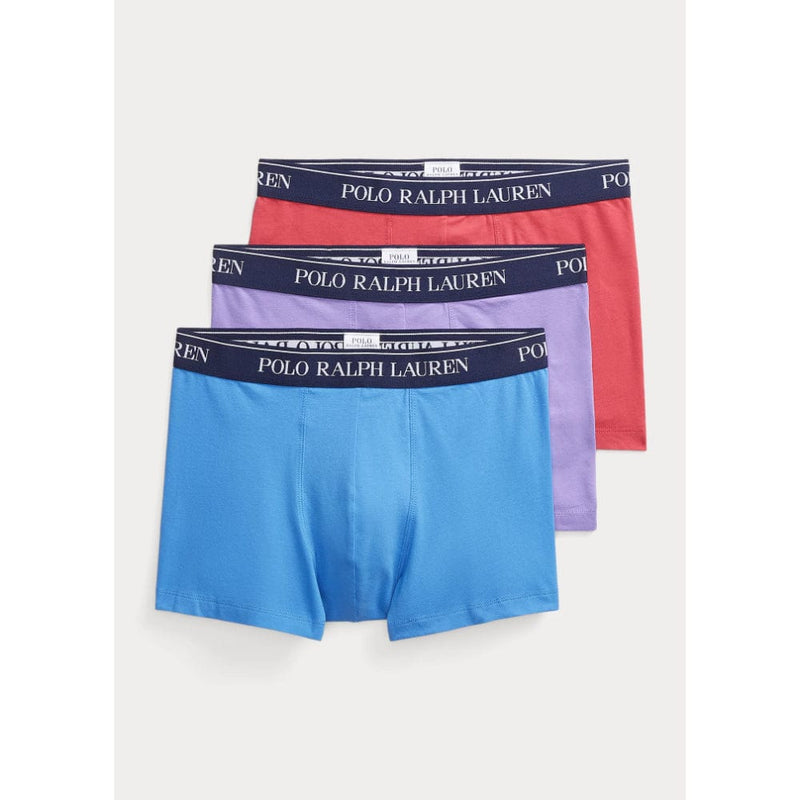 Ralph Lauren Polo Stretch Cotton Classic Trunks Blue Pack of 3
