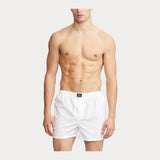 Polo Ralph Lauren Cotton Boxer 3-Pack in White/Blue/Navy