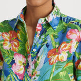 Ralph Lauren Karrie Floral Linen Shirt In Multi