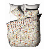 Furn. Nutcracker Christmas Duvet Cover Set White