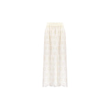 Ro&Zo Ivory Broderie Maxi Skirt in Cream