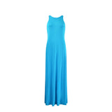 Ro&Zo Blue Jersey Racer Maxi Dress