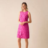 Ro&Zo Pink Lace Mini Shift Dress